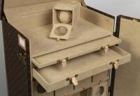An exceptional special commissioned unique Louis Vuitton horologists watch cabinet, containing trays, drawers and 16 automatic winder compartments, sold with the original purchase receipt for $85,000 AUD, 143cm high - 15