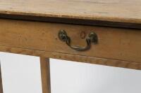An antique pine farmhouse side table with drawer,&nbsp;65.7cm high, 82cm wide, 46.3cm deep - 2