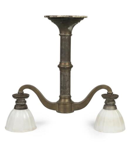 A&nbsp;large red rattler train hanging light from the&nbsp;iconic Melbourne metropolitan train from the early 20th century., 79cm high