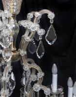 A pair of 16 light crystal chandelier, with cut crystal drops, approximately 120cm high - 3