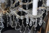 A pair of 16 light crystal chandelier, with cut crystal drops, approximately 120cm high - 4
