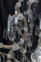 A pair of 16 light crystal chandelier, with cut crystal drops, approximately 120cm high - 6