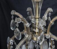 A pair of 16 light crystal chandelier, with cut crystal drops, approximately 120cm high - 8