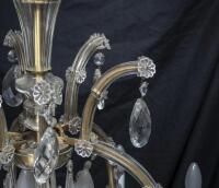A pair of 16 light crystal chandelier, with cut crystal drops, approximately 120cm high - 9
