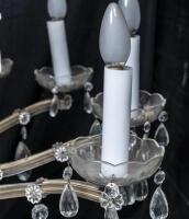 A pair of 16 light crystal chandelier, with cut crystal drops, approximately 120cm high - 10