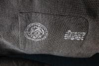 A high quality,&nbsp; intricate&nbsp;dragon pattern with text surrounding,&nbsp;Mens traditional Tang suit made in Fukui Japan, size XXXXL - 3