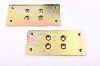 GATE ROLLERS: A pair of heavy metal gate rollers with brackets - 5