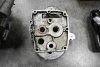 TRIUMPH TRW: A collection of Triumph TRW spares including a set of crank cases, set of fly wheels, four cams for fitting in crank case, timing side chain cover, gear box inner, set of valve springs and assortment of timing side bearings.&nbsp; - 7