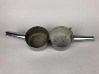 AIR CLEANER: A chrome metal air cleaner for a twin SU carburettor&nbsp;engine - 2