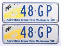 Australian Grand Prix&nbsp;Custom Victorian plates '48&nbsp;GP', sold with rights to display [Location: Cheltenham, VIC] - 2