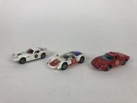 CORGI TOYS: Three 1:43 scale Corgi Toys. Ferrari, Marcos, Porsche