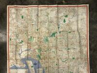MELBOURNE & SUBURBS MAP: A 1970 U-B-D fold-out map of Melbourne and suburbs - 2