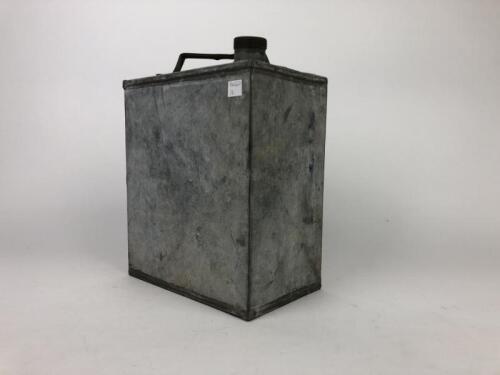 OIL CAN: An aluminium two gallon oil can