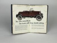 RHODE MOTOR CO: A 1927 Rhode Motor Co. catalogue - 3