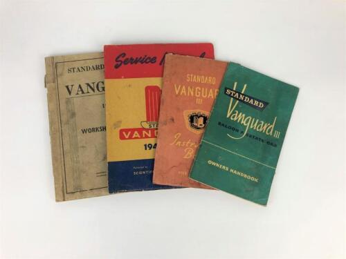 VANGUARD: Four Standard Vanguard manuals/books