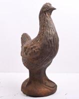 Two French antique style cast metal figures of chickens, 44cm high - 5