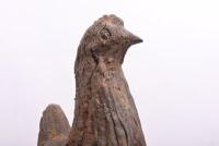 Two French antique style cast metal figures of chickens, 44cm high - 6