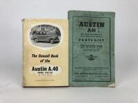 AUSTIN: A group of Austin Service Manuals, Running and Maintenance Instructions booklets, Parts Lists. Austin 8, A40, A50, A55 models - 5