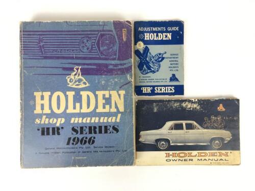 HOLDEN 'HR' SERIES: Three Holden HR Series items