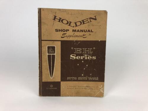 EH HOLDEN: An original&nbsp;&nbsp;'Holden Shop Manual Supplement - 'EH' Series' (Part No. M 35147)&nbsp;