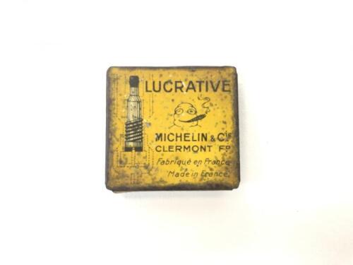 MICHELIN: A small French made pre-1920's Michelin 'LUCRATIVE' valve cap tin