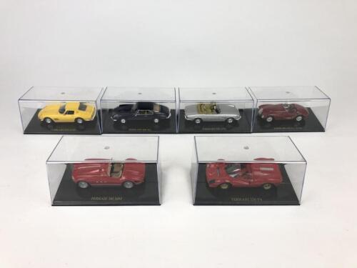 FERRARI: A set of six 1:43 scale Ferrari models