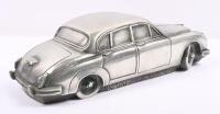 JAGUAR: A fine pewter model of a MKII Jaguar by Compulsion Sculpture, Bromley England. Approx 23.5cm long. [Location: Cheltenham, VIC]&nbsp; - 2
