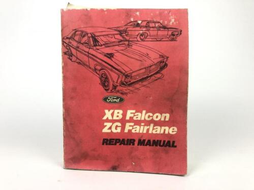 FORD: A Ford 'XB Falcon ZG Fairlane Repair Manual' (Part No.WM16)