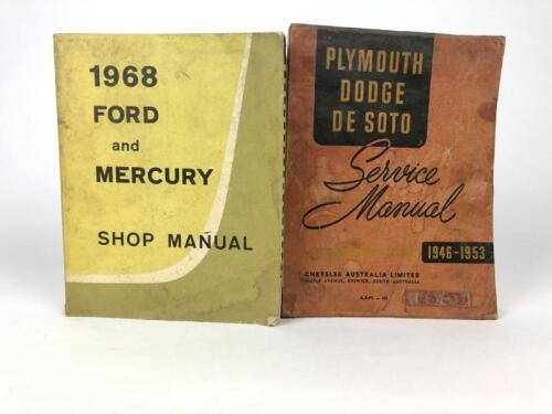 AMERICAN CAR MANUALS: Two American car manuals. De Soto, Dodge, Ford, Mercury manuals