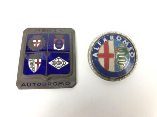 ITALIAN: Two Italian car badges. 'Monza Autodromo' car badge