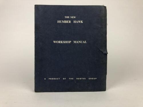 HUMBER: 'The New Humber Hawk Workshop Manual'