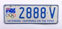 Victorian Special Interest Olympic plate&nbsp;'2888-V', sold with rights to display [Location: Cheltenham, VIC]