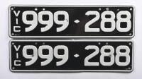 Six-digit Victorian Custom Numerical plates '999-288', sold with rights to display [Location: Cheltenham, VIC] - 2