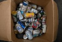 BEER CANS: A large collection of vintage beer cans, some drained with unopened ring pulls - 4