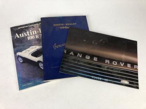 AUSTIN HEALEY/ENGLISH: Two Austin Healey publications. Range Rover sales brochure