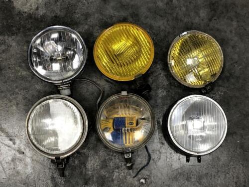 FOG LAMPS: Six fog lamps. Includes Hella, Lucas, Halogen lamps