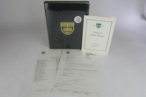 B.R.D.C: 'British Racing Drivers' Club Diamond Jubilee' hardcover book. L.E 58/1000. Signed by G.Lascelles.