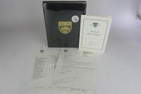 B.R.D.C: 'British Racing Drivers' Club Diamond Jubilee' hardcover book. L.E 58/1000. Signed by G.Lascelles.