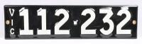 Six digit Victorian heritage enameled plates '112-232', sold with rights to display [Location: Cheltenham, VIC] - 5