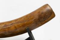 An exceptionally rare and ancient Woolly Mammoth Tusk discovered in Siberia Russia, display on custom timber base, the tusk measures 170cm long, 15cm wide at largest point. - 5