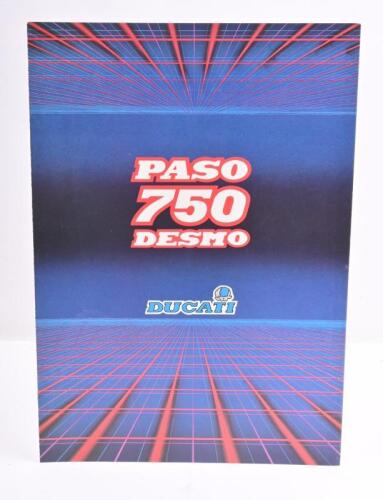 46 · DUCATI: A colour fold out 1986 Ducati 750 Paso Desmo sales brochure