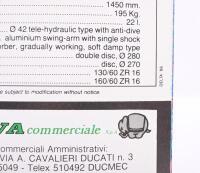 DUCATI: A colour fold out 1986&nbsp;Ducati 750 Paso&nbsp;Desmo&nbsp;sales brochure - 4