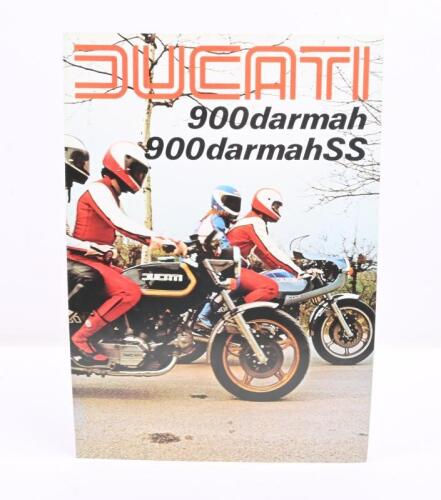 DUCATI: A colour fold out 1980 Ducati 900 Darmah, 900 Darmah SS sales brochure