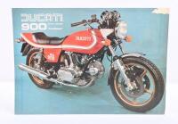 DUCATI: A colour double sided single sheet 1977 Ducati 900 Sport Desmo&nbsp;Darham&nbsp;brochure