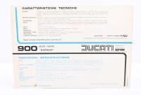 DUCATI: A colour double sided single sheet 1977 Ducati 900 Sport Desmo&nbsp;Darham&nbsp;brochure - 3