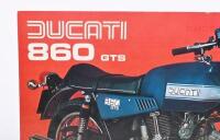 DUCATI: A colour double sided single sheet 1976 Ducati 860 GTS&nbsp;sales brochure - 2