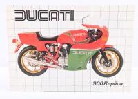 DUCATI: A double sided single sheet 1981 Ducati 900 Replica sales brochure