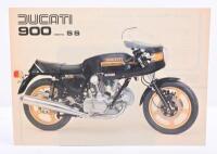 DUCATI: A double sided single sheet 1979 Ducati 900 Desmo SS sales brochure