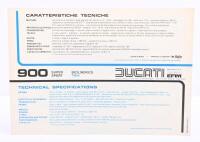 DUCATI: A double sided single sheet 1979 Ducati 900 Desmo SS sales brochure - 2