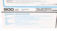 DUCATI: A double sided single sheet 1979 Ducati 900 Desmo SS sales brochure - 4